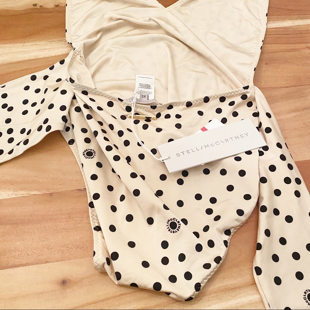 NWT Stella McCartney Halter Polka Dot One Piece Swimsuit - Picture 3 of 7